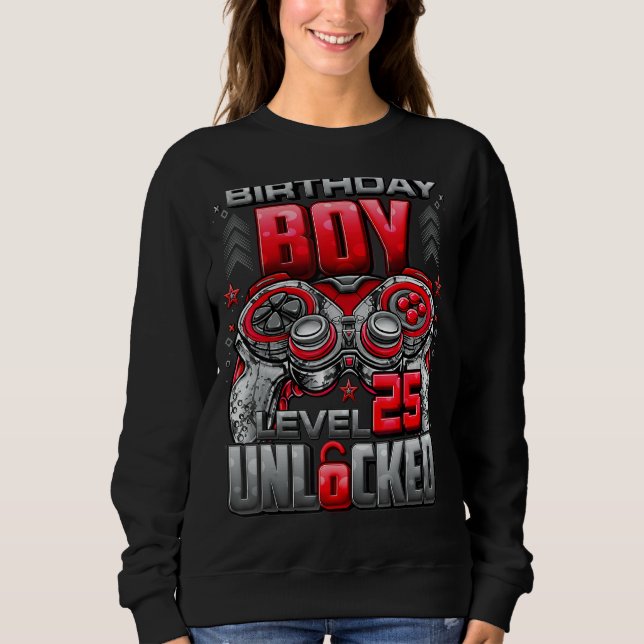 Sweatshirt Niveau 25 Déverrouillé stupéfiant depuis 1997 25e  (Devant)