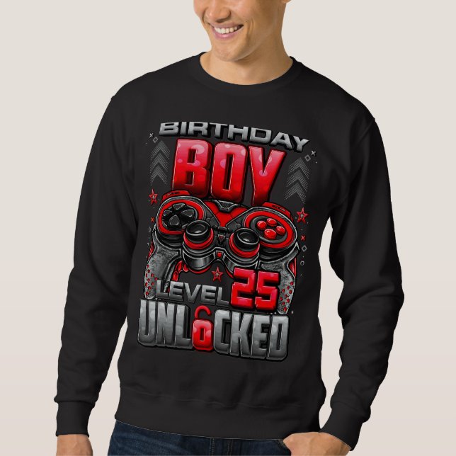 Sweatshirt Niveau 25 Déverrouillé stupéfiant depuis 1997 25e  (Devant)