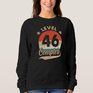 Sweatshirt Niveau 46 Complet Rétro 46e anniversaire Mariage F