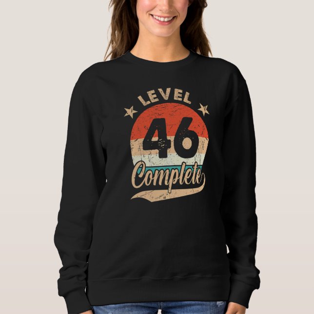 Sweatshirt Niveau 46 Complet Rétro 46e anniversaire Mariage F (Devant)