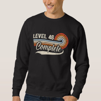 Sweatshirt Niveau 46 Terminer le 46e anniversaire du Mariage 