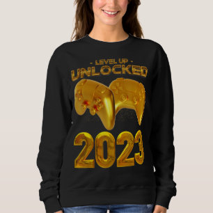 Sweatshirt Niveau Déverrouillé 2023 Gaming Video Game Control