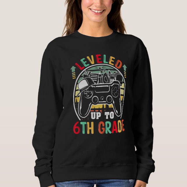 Sweatshirt Niveau jusqu'à 6e classe jeu vidéo 6e classe Retou (Devant)