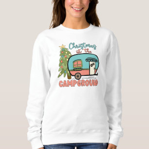 Sweatshirt Noël au camping en plein air