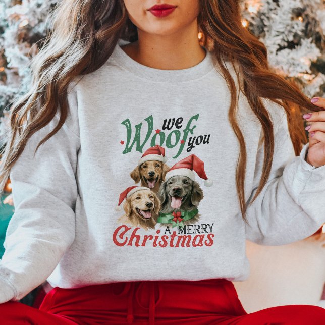 Sweatshirt Noël aux chiens Vintages mignons (Créateur téléchargé)