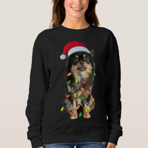 Sweatshirt Noël Chihuahua longs cheveux