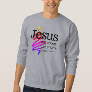 Sweatshirt Noël chrétien JÉSUS ROI DES ROIS