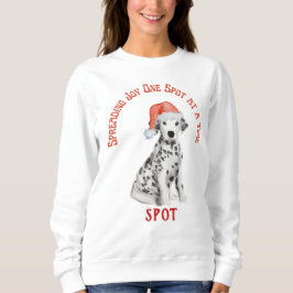 Sweatshirt Noël Dalmatie Chien, maman chien, papa chien cadea