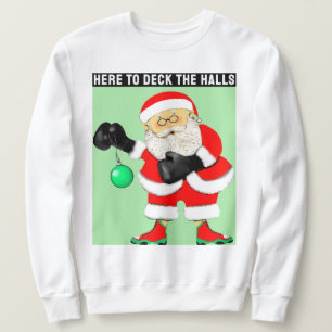 Sweatshirt Noël de boxe amusant