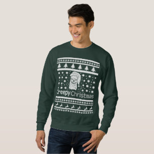 Sweatshirt Noël de crâne de Père Noël