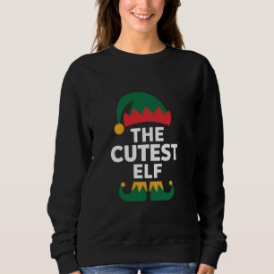 Sweatshirt Noël de famille assorti au lutin le plus mignon