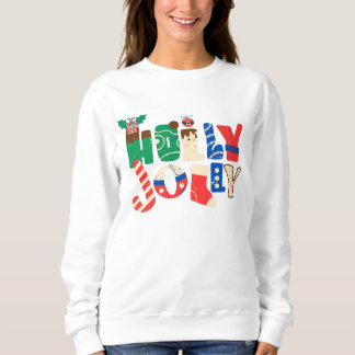 Sweatshirt Noël de la couleur hoIly