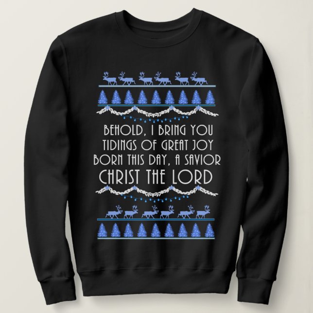 Sweatshirt Noël de la grande joie (Design devant)
