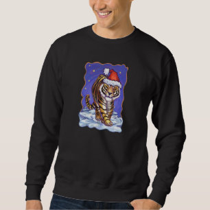 Sweatshirt Noël de tigre