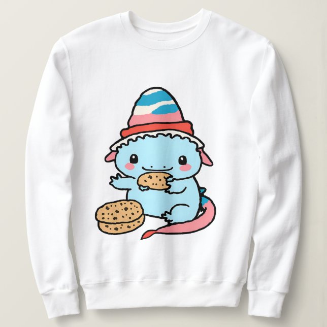 Sweatshirt Noël des axolottes bleus mignons (Design devant)
