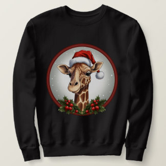 Sweatshirt Noël des girafes