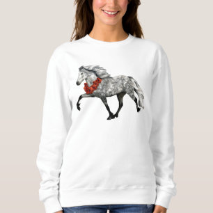 Sweatshirt Noël du cheval islandais