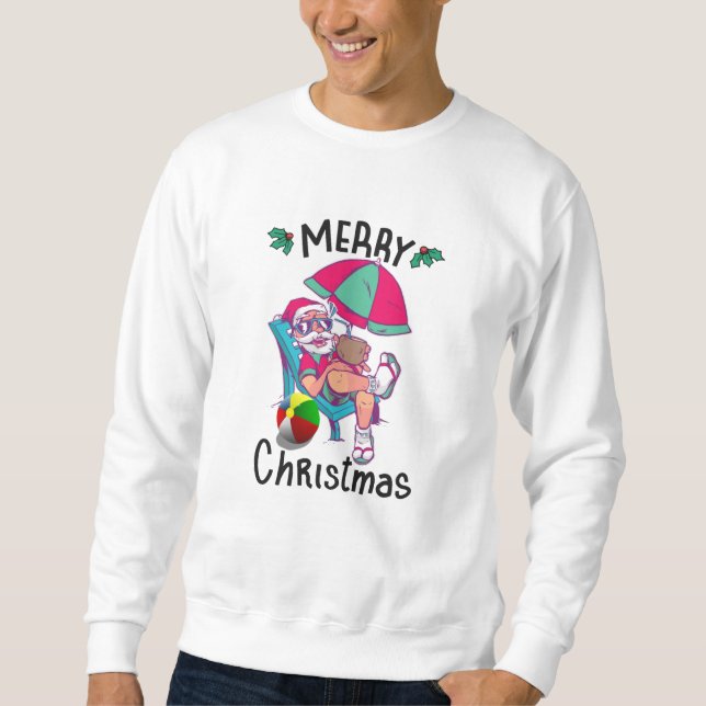 Sweatshirt Noël en juillet (Devant)