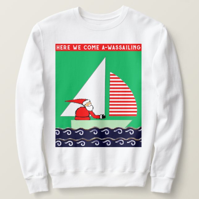 Sweatshirt Noël en mer (Design devant)