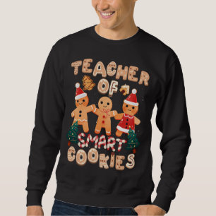 Sweatshirt Noël Enseignant Cute Gingerbread Cookies Drôle H