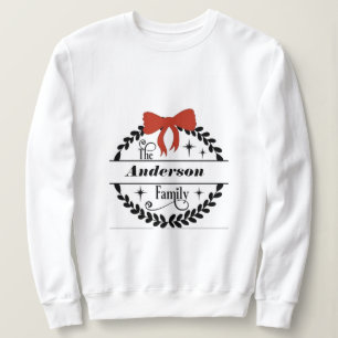 Sweatshirt noël, joyeux et lumineux, joyeux, moderne, rétro t