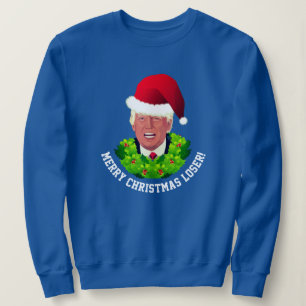 Sweatshirt Noël laid de Père Noël d'atout rouge drôle de
