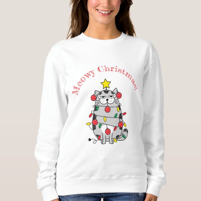 Sweatshirt Noël Meowy (Devant)