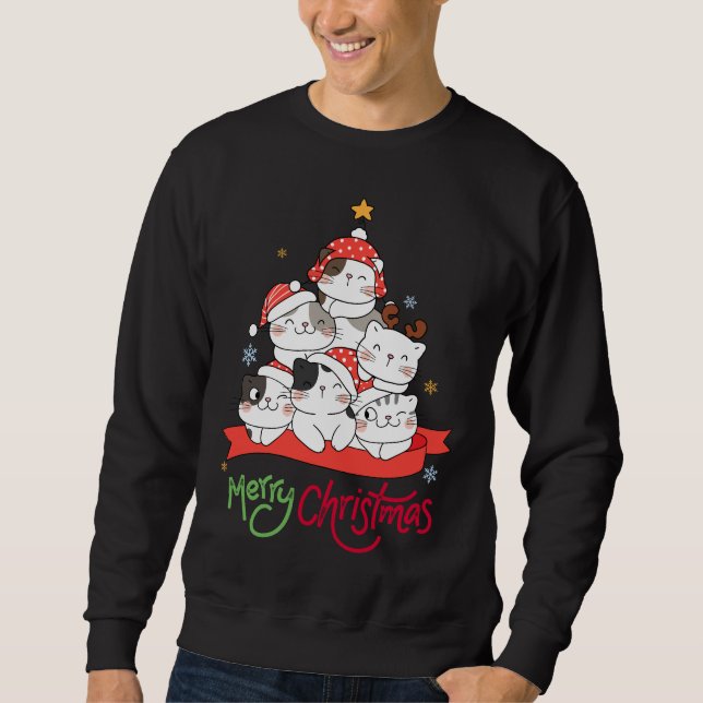 Sweatshirt Noël Meowy (Devant)