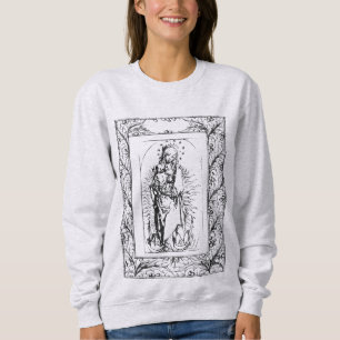 Sweatshirt Noël Nativité Madonna et Enfant Holly Frontière
