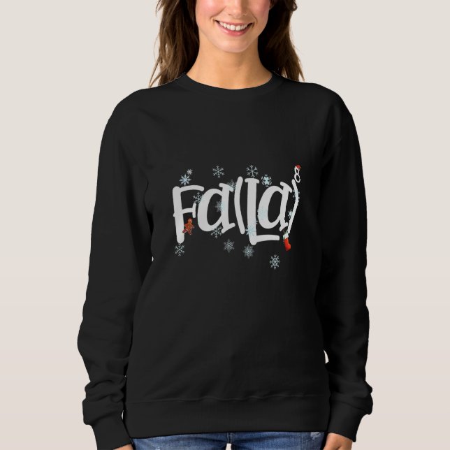 Sweatshirt Noël Nerd Math Fa La Père Noël Fa La Math (Devant)