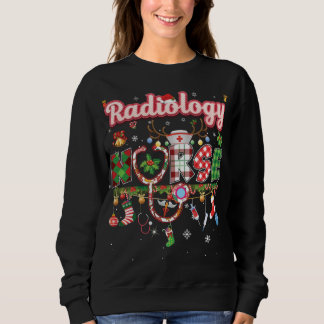 Sweatshirt Noël Radiologie Infirmière Reindeer Ornement de No