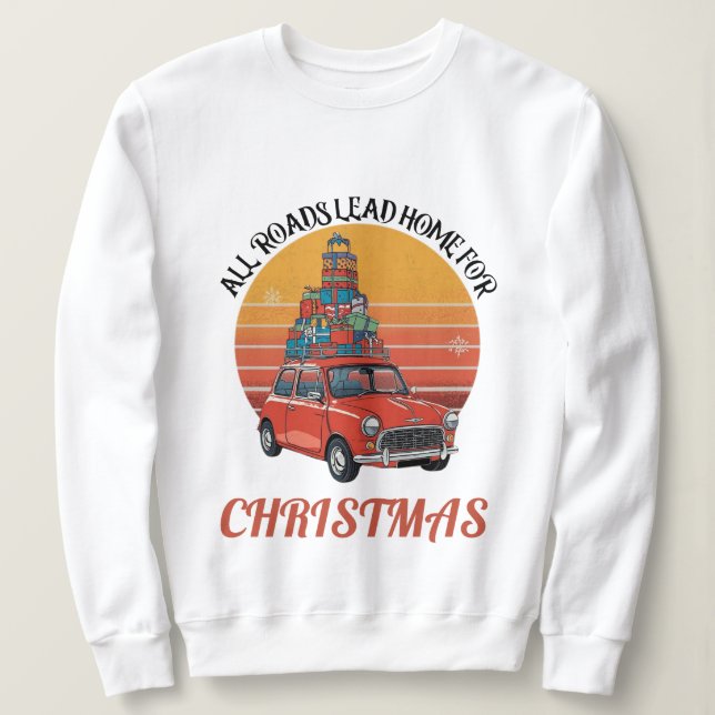Sweatshirt Noël Rétro (Design devant)