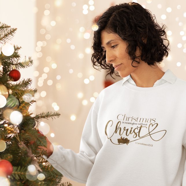 Sweatshirt NOËL SIGNIFIE SANS CHRIST Femmes (Créateur téléchargé)