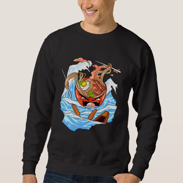 Sweatshirt Noeuds Instantanés Pho Bowl en colère (Devant)