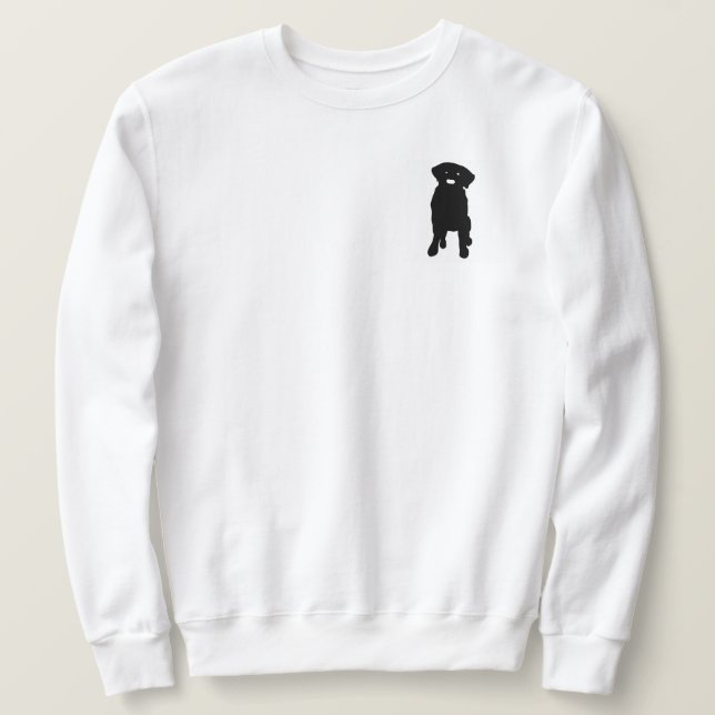 Sweatshirt noir de laboratoire (Design devant)