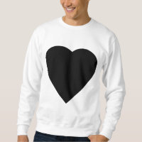 Noir et Blanc Love Heart Design.