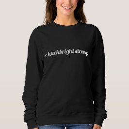 Sweatshirt noir fort de Hackbright