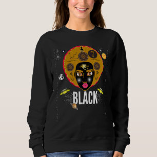 Sweatshirt Noir - Kemetic Egyptian Ankh Black Girl Magic Mel