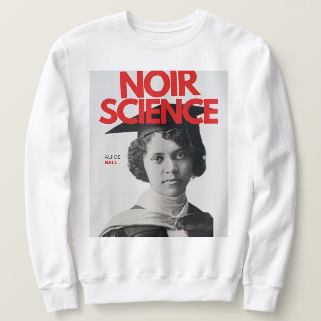 Sweatshirt Noir Science Capsule : une collection d'histoire n (Design devant)