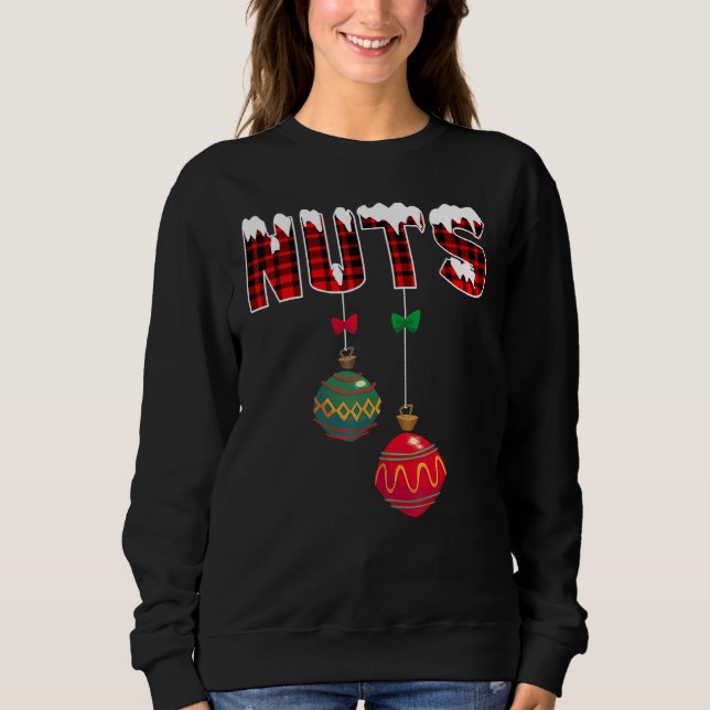 Sweatshirt Noix de poitrine Correspondantes Châtaignes Couple (Devant)