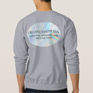 Sweatshirt Nom commercial moderne Minimaliste Personnalisé