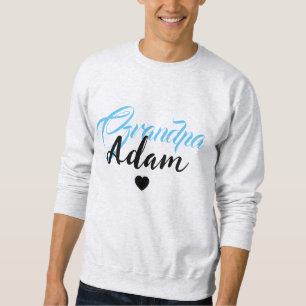 Sweatshirt Nom de Grand-Père Personnalisé Moderne - Sur Mesur