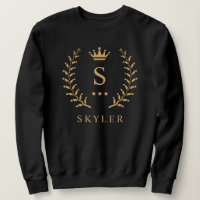Nom de la Personnaliser et premier monogramme noir
