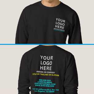 Sweatshirt Nom et logo personnalisés   Devant et derrière
