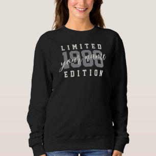 Sweatshirt Nom personnalisé Édition Limitée 1986, 40e anniver