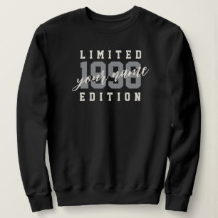 Sweatshirt Nom personnalisé Édition limitée 1996, 30e anniver