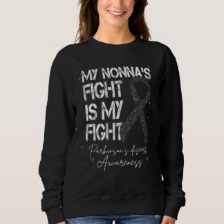 Sweatshirt Nonna Combattre mon combat Le Ruban d'Argent de Pa