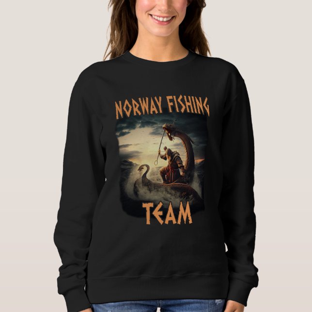 Sweatshirt Norway Fishing Team Scandinavia Norge Souvenir Nor (Devant)