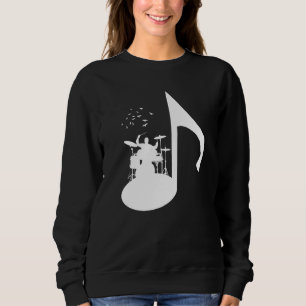 Sweatshirt Noter Oiseaux Drummer