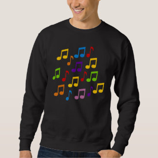 Sweatshirt Notes de musique colorées